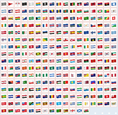 143款国旗、旗帜emoji图标